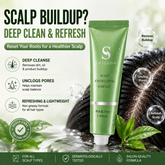 3-Pack Scalp Exfoliating Essence - Oily Scalp Small Bubble Detoxifying Pre-Shampoo Treatment, Plant-Based Pore Cleansing Liquid for Adults with Wavy & Curly Hair