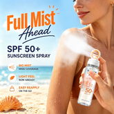 Acewink Sunscreen Spray SPF 50+, Lightweight Sun Protection Mist for Face & Body, Beach & Outdoor Essentials