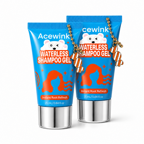 Acewink Waterless Shampoo Gel - Haircare Essential, Instantly Fresh Shampoo, No-Water-Needed Root Refresh, Travel Hair Care Product