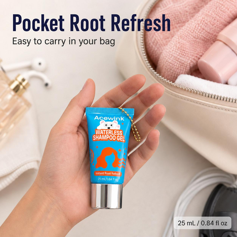 Acewink Waterless Shampoo Gel - Haircare Essential, Instantly Fresh Shampoo, No-Water-Needed Root Refresh, Travel Hair Care Product