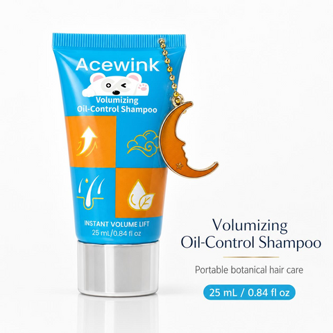 Acewink Volumizing Oil-Control Liquid Shampoo - Botanical Haircare Cleanser, Portable Tube for Daily Fresh-Feeling Hair