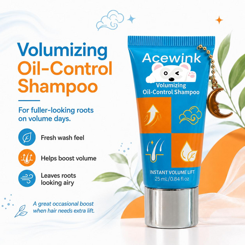 Acewink 3-in-1 Haircare Daily Refresh Kit - Waterless Shampoo Gel Cleanser, Oil-Control Volumizing Shampoo, Travel-Size Root Care for Oily & Flat Hair (Great Gift Option)
