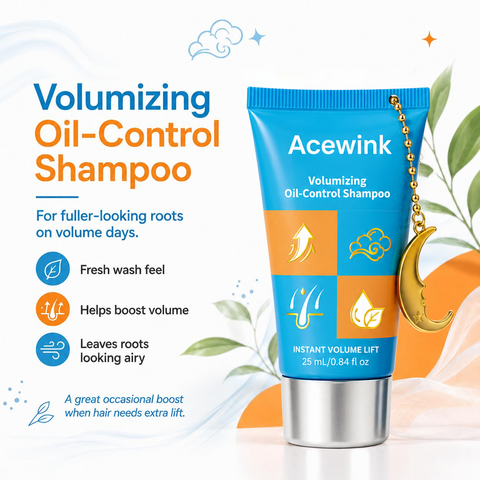 Acewink 3-in-1 Haircare Daily Refresh Kit - Waterless Shampoo Gel Cleanser, Oil-Control Volumizing Shampoo, Travel-Size Root Care for Oily & Flat Hair (Great Gift Option)