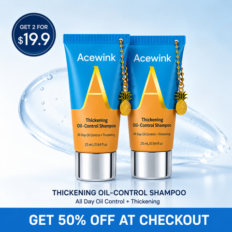 Acewink Oil-Control Volumizing Haircare Shampoo - Lightweight Liquid Shampoo for Normal Scalp, Fresh-Feeling Scalp and Fuller-Looking Hair