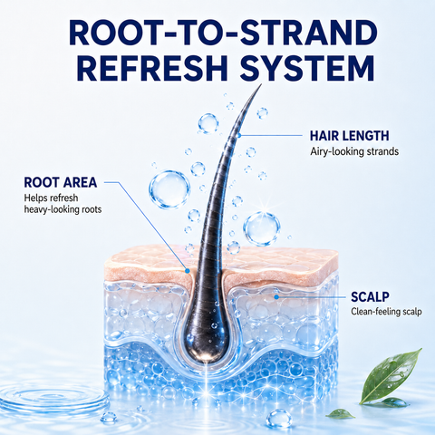 Acewink Oil-Control Volumizing Haircare Shampoo - Lightweight Liquid Shampoo for Normal Scalp, Fresh-Feeling Scalp and Fuller-Looking Hair