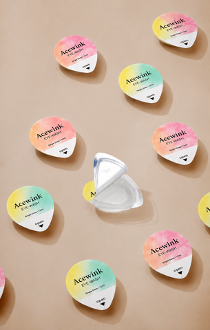 Acewink Portable Eye Wash Jelly Pods (10-Pack + Cup)